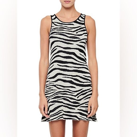 John + Jenn Zebra-Print Sleeveless Mini Dress - Picture 2 of 5